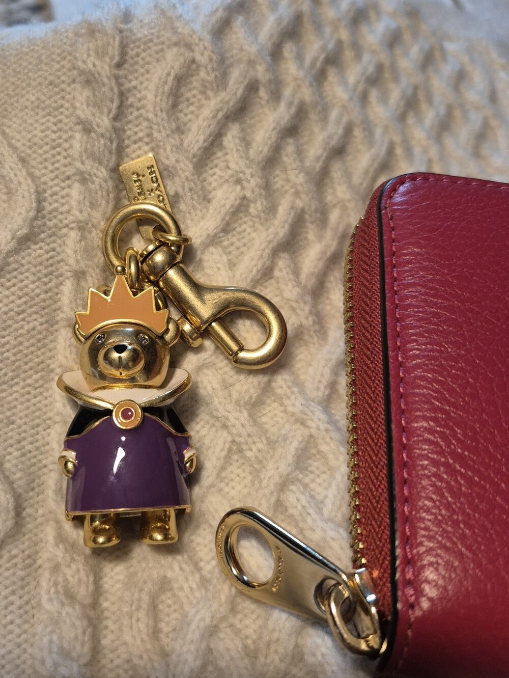 RARE Coach Disney Evil Queen Keychain
